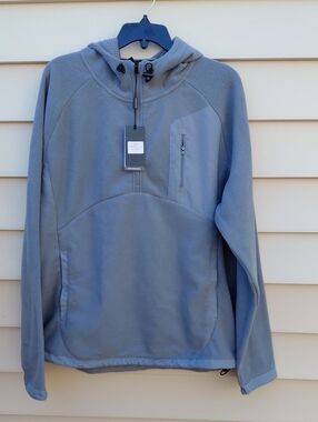 MICHEL ROUEN Men's Smoky Gray Performance  Pullover  Size Large